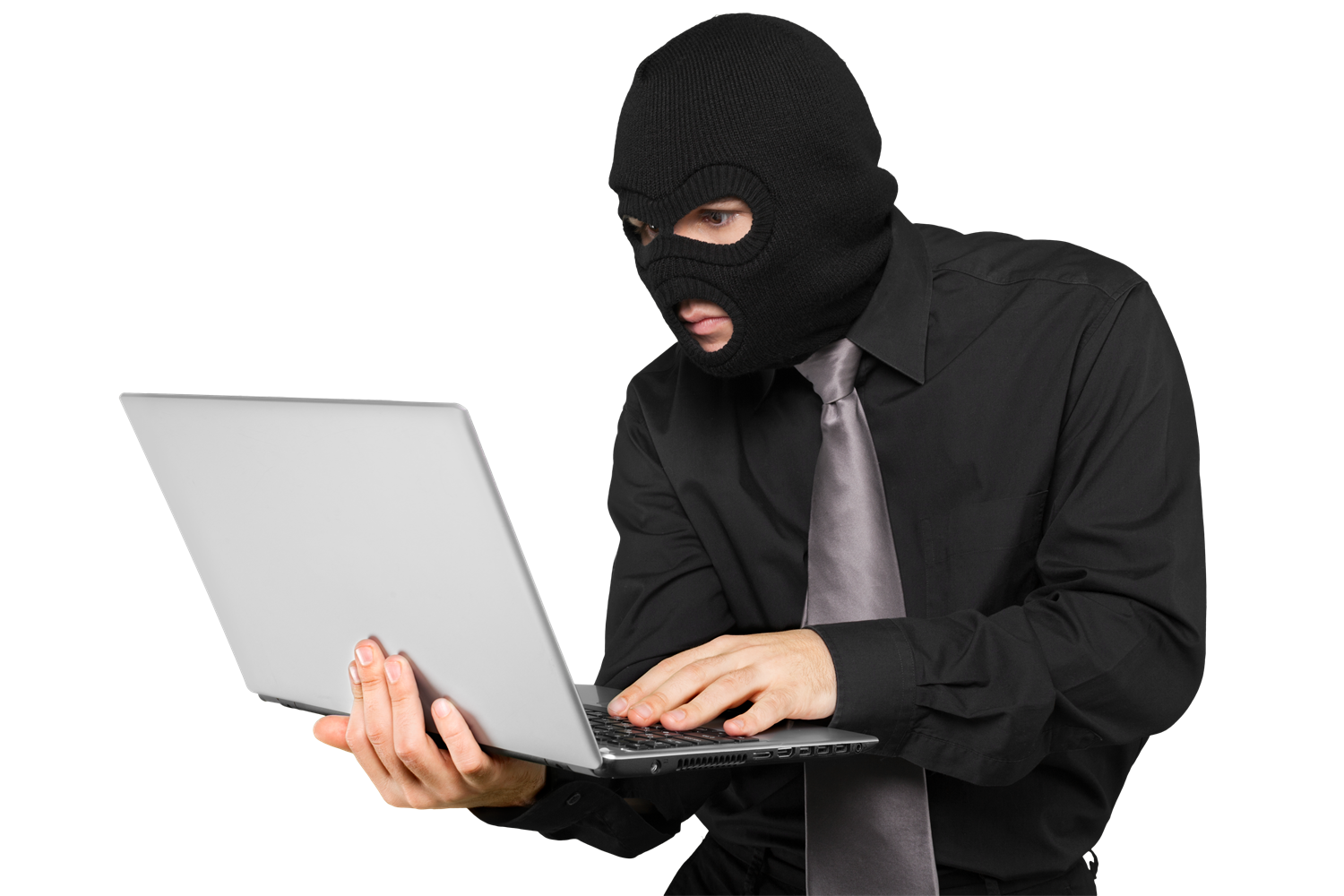 Funny picture of a hacker